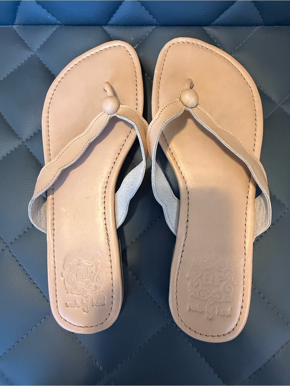 ELF Neutral Beige Thong Sandals - Soft Slip-On